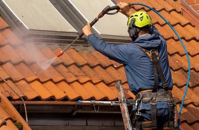 Démoussage et hydrofuge de toiture à Bressolles
